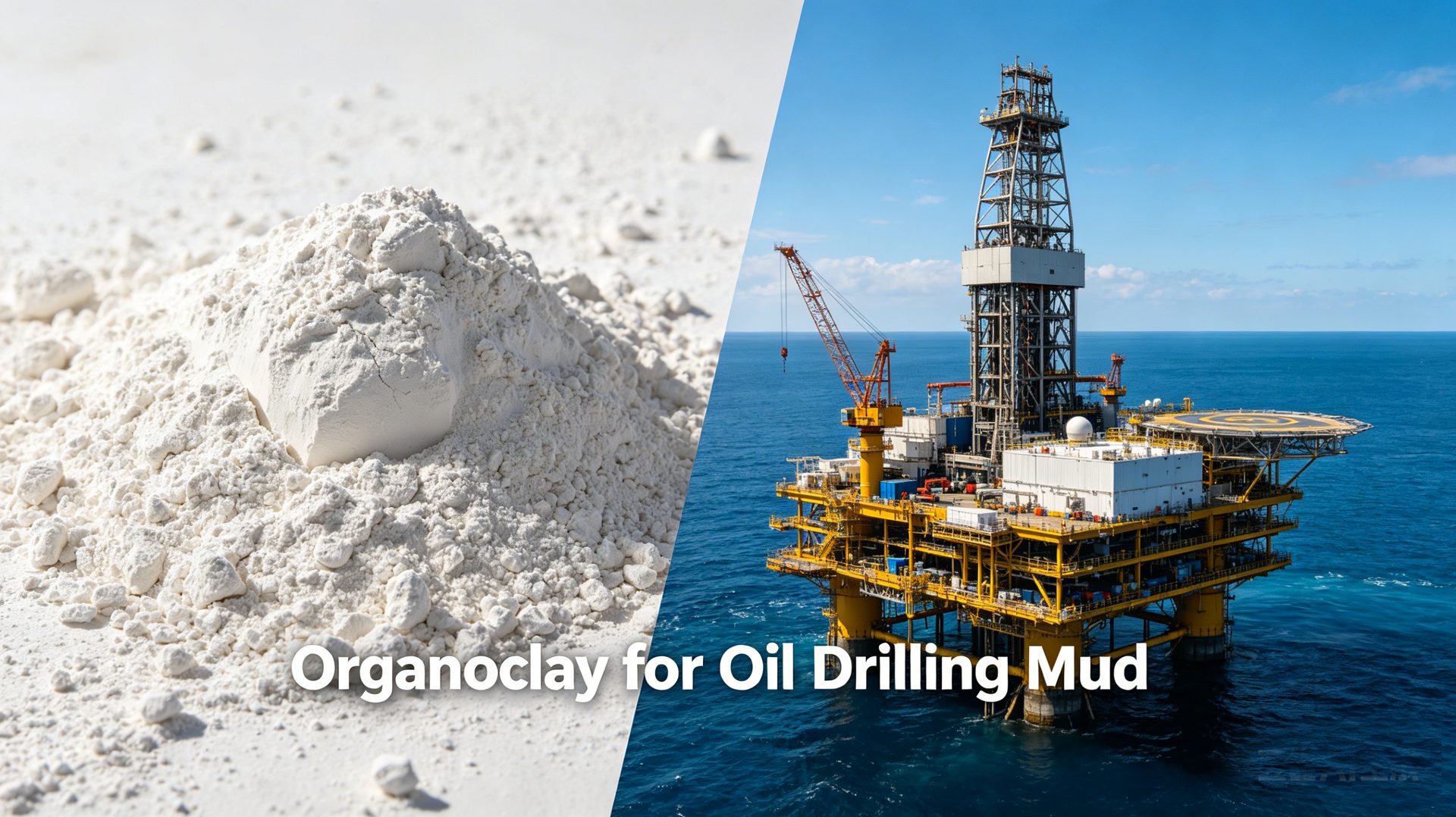 органоглиновый загуститель для буровых растворов на нефтяной основе — органофильный порошок и морская буровая установка